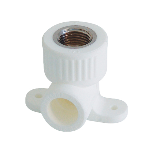 Угольник с креплением (водорозетка), полипропилен, 20 х 1/2" ВР