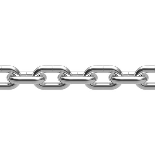 Цепь сварная короткозвенная цинк М8 DIN766/A D1 (20м бухта)