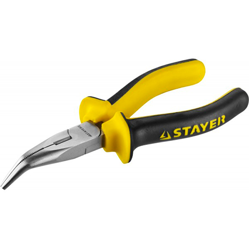 Тонкогубцы изогнутые STAYER HERCULES, 160мм