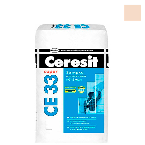 Затирка для узких швов CERESIT СЕ 33, натура, 2 кг