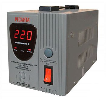 Стабилизатор напряжения РЕСАНТА АСН-500-1-Ц, 0.5 кВт