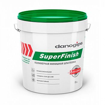 Шпаклевка финишная DANOGIPS SuperFinish, готовая, 11 л