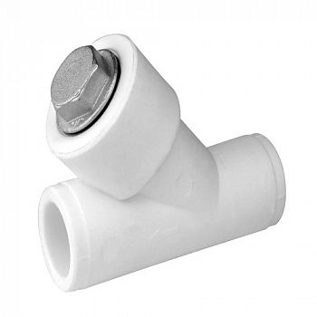 Фильтр грубой очистки, угловой, полипропилен, ВВ, Ø25 мм