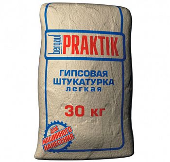 Штукатурка гипсовая BERGAUF PRAKTIK, 30 кг