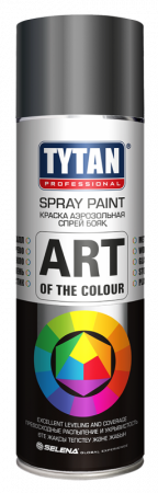 Аэрозольная спрей-краска Tytan Professional Art color серая, 400 мл