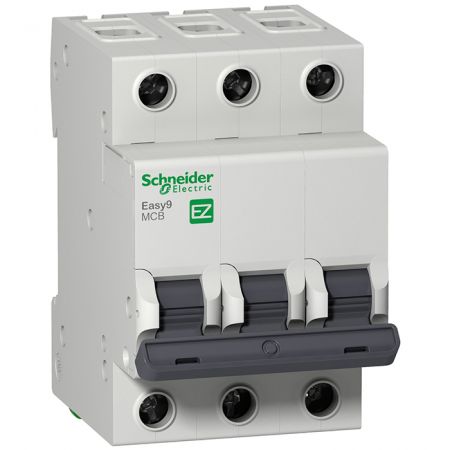 Автоматический модульный выключатель Schneider Electric EASY 9, 3Р, 20А, 4.5 кА