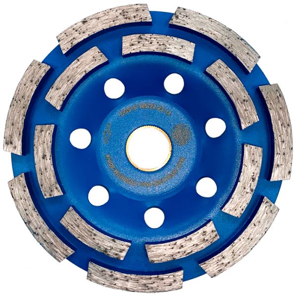 Чашка алмазная TORGWIN двухрядный широкий сегмент, Т151833, 125мм