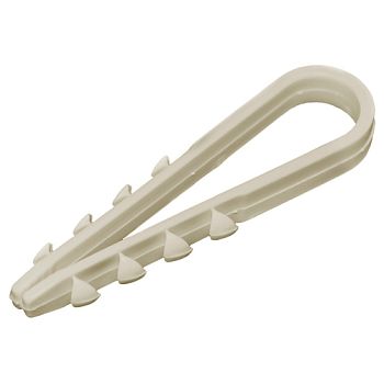 Дюбель-хомут СЕРЫЙ нейлон 19-25