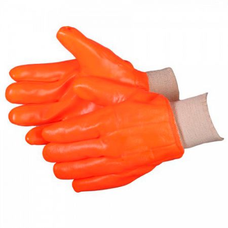 Перчатки диэлектрические, оранжевые, с манжетой