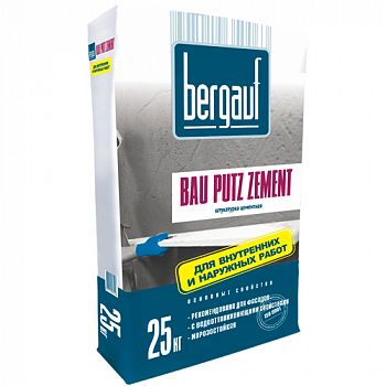 Штукатурка цементная Bergauf Bau Putz Zement, 25 кг