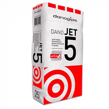 Шпатлевка выравнивающая DANOGIPS DANO JET 5, полимерная, 25 кг