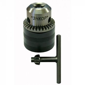 Патрон для дрели ЭНКОР, с ключом, 1/2", 1.5-10 мм