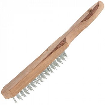 Щетка стальная ТЕВТОН, с деревянной рукояткой, 5 рядов