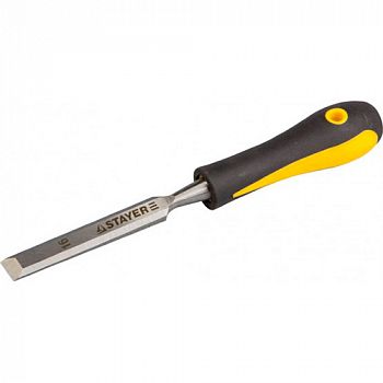 Стамеска плоская STAYER PROFI, с двухкомпонентной ручкой, 16 мм