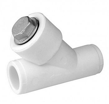 Фильтр грубой очистки ВВ, угловой, полипропилен, d 20 мм