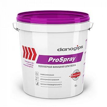 Шпаклевка финишная DANOGIPS PRO SPRAY, готовая, 15 л