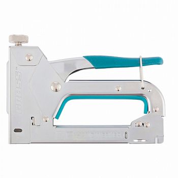 Степлер мебельный GROSS 41000, регулируемый, стальной корпус, тип скобы 53, 4-14 мм