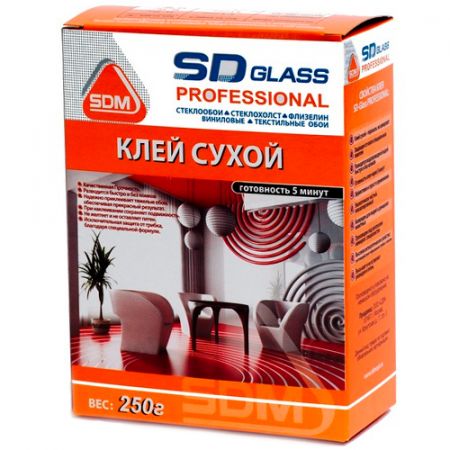 Клей для стеклохолста SD-GLASS PROFESSIONAL, 250 гр